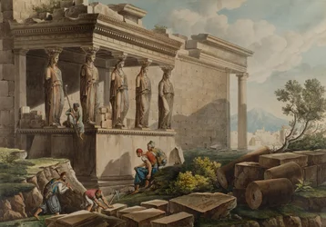 Die Veranda der Karyatiden am Erechtheion